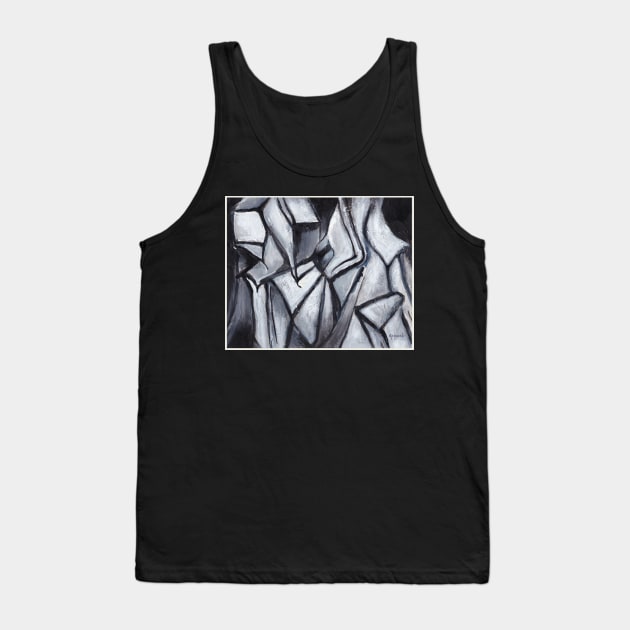 Black and white 3 Tank Top by sukhpalgrewal